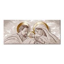 Lupia - Quadro moderno sacra famiglia Canvas World THE KISS SHABBY BROWN, Stampa