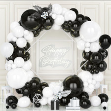 Arco Palloncini Nero E Bianco