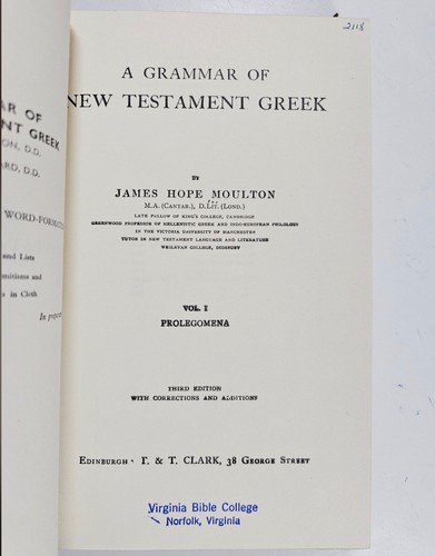 Grammar new testament - grammar,