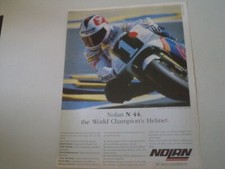 advertising Pubblicità 1989 CASCO HELMET NOLAN N44 N 44 e SITO PONS