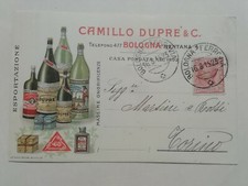 CARTOLINA PUBBLICITARIA CAMILLO DUPRÈ BOLOGNA ACQUA BEVANDA SALI 