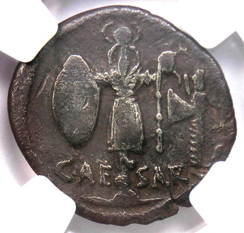 Moneta romana giulio - cesare, ar