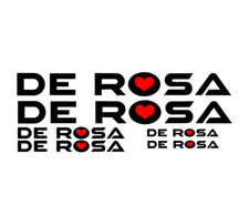adesivi bici -  6 adesivi  De Rosa - stickers De Rosa - kit  /2025
