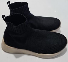 Sneakers Arezzo donna calze alte in maglia nere taglia uk 6 eu 39