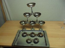 VASSOIO ACCIAIO INOX E 6 COPPE