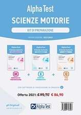 alpha test scienze motorie kit 3tomi con software aavv 8848323596