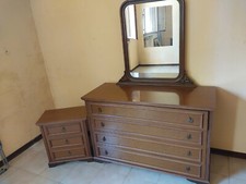 Comò Con Specchio E Comodino, Anni '80