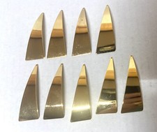 9x Charm placca oro con foro