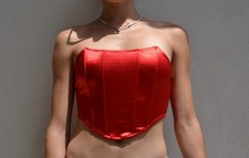 Corsetto rosso estivo KeyStyle – Taglia S – Nuovo mai usato