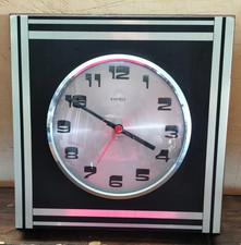 KASTELL orologio da parete - muro Vintage anni 70 Vetro Bombato Funzionante