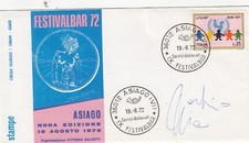 BUSTA FDC FESTIVALBAR 1972 ASIAGO VENETO AUTOGRAFATA MIA MARTINI NONA EDIZIONE