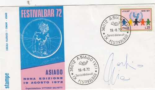 Busta fdc festivalbar 1972 - busta,