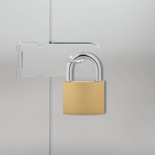 Lock con chiavi ottone ferro - con,