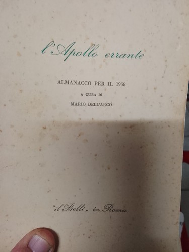 Apollo errante almanacco - errante:,