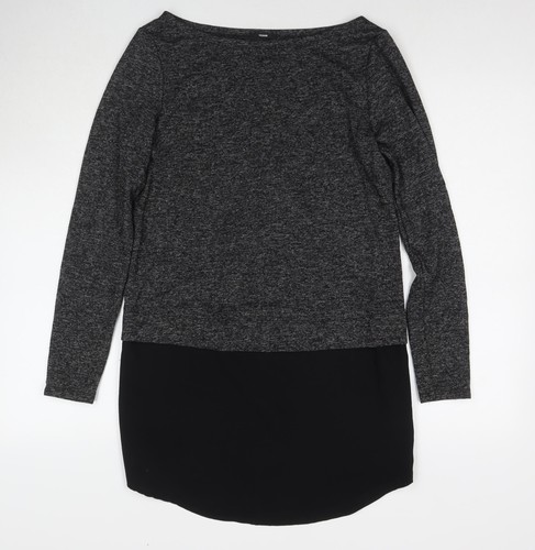 Maglione tunica grigio tezenis - maglione,