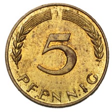 GERMANIA 5 Pfennig 1950 J