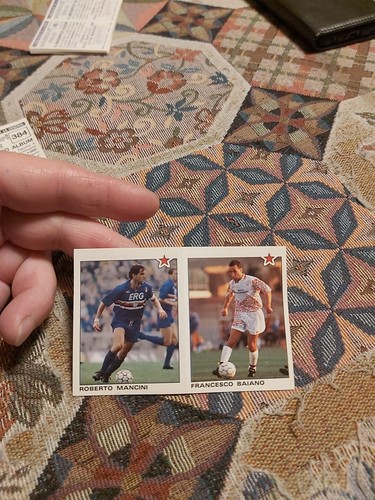 Figurina doppia calciatori - figurina,