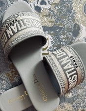 Sandali Dior grigi taglia UK 5