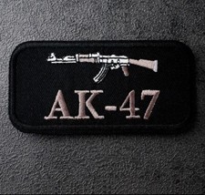 Patch toppa Ak 47 Kalashnikov Distintivo Tattico Stoffa Ricamato Softair 