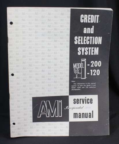 Vintage ami jukebox - vintage, manuale