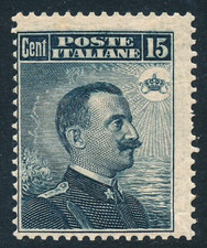 Italia Regno 1911 Michetti 15 c. calcografico n.96 MNH**