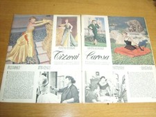 GIUSEPPINA TIZZONI CAROSA MODA clipping ritaglio articolo foto ANNI 50 1950