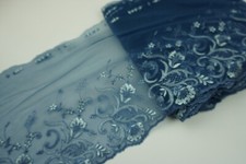 1 metro pizzo merletto 19 cm ceruleo  pizzi merletti  cucire 203