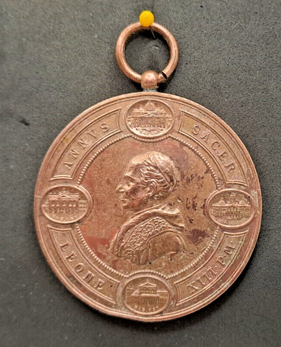 Medaglia bronzo papale leone - papale,