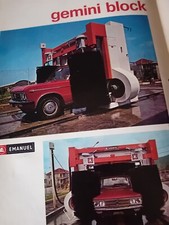 IMPIANTI AUTOLAVAGGIO AUTO EPOCA EMANUEL GEMINI BLOCK Brochure 1971