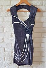 Abito da sera  tubino effetto lurex schiena nuda incrociata, vestito glitter 