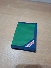 OTTIMO STATO PORTAFOGLIO INVICTA VERDE VINTAGE anni 80 90 cerniera e tela sane