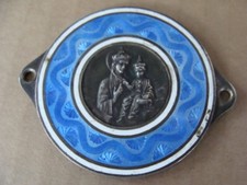 Placca smaltata vintage badge