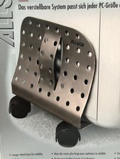 SUPPORTO CARRELLO PORTA COMPUTER PC CASE METALLO,REGOLABILE CON RUOTE.