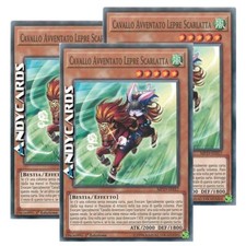 3x CAVALLO AVVENTATO LEPRE SCARLATTA (Red Hared Hasty Horse) • Comune MP19 IT017