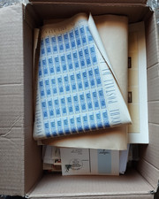 SCATOLA FRANCOBOLLI ALBUM LOTTO STORIA POSTALE vedi foto