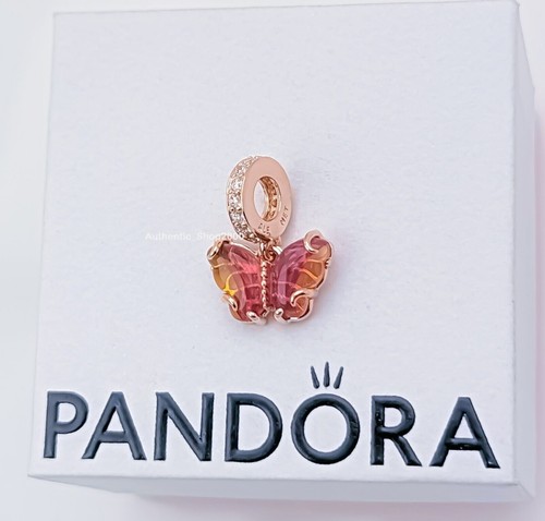 Charm farfalla vetro murano - farfalla,