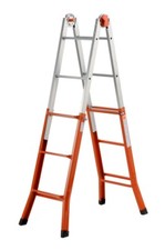 SCALA TELESCOPICA ACCIAIO 3+3