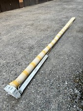 Tenda da Sole Avvolgibile Elettricamente lunghezza 4x2m - Gialla/Bianca