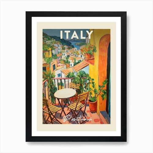 Positano italia dipinti - italia, 4