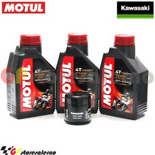 KIT TAGLIANDO OLIO + FILTRO ORIGINALE MOTUL 7100 10W60 3L KAWASAKI 800 W 2012