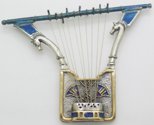 Lyre égyptienne argent massif - argent,