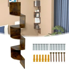 Scaffale angolare da parete