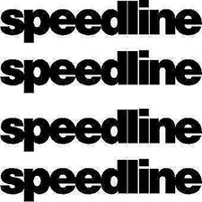 4 x adesivi logo ruote Speedline decalcomanie in nero **altri colori disponibili**