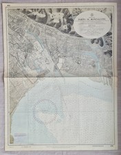 Carta nautica porto di Monfalcone, Istituto idrografico della Marina, 1965