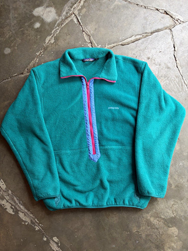Patagonia teal fleece - patagonia, zip