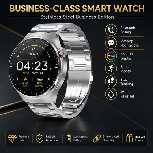 Smart watch uomo - watch, amoled