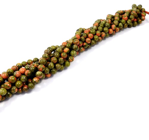 Unakite jasper perline - jasper, 6