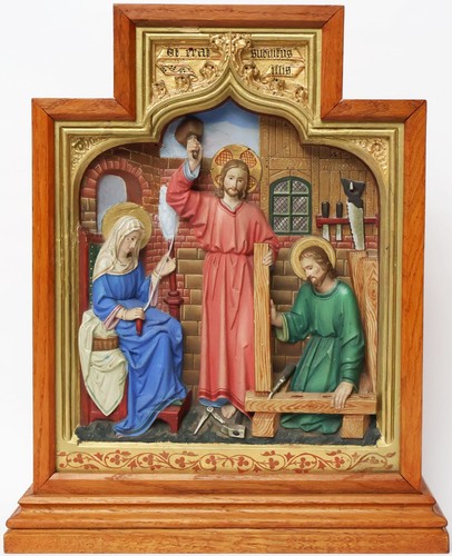 Sacra famiglia gesso - famiglia,