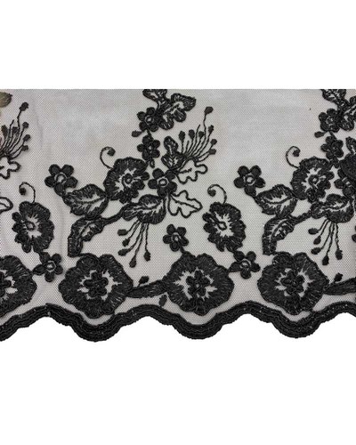 Merletto tulle ricamato - merletto,