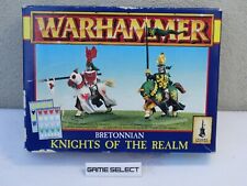 MINIATURE WARHAMMER BRETONNIAN KNIGHTS OF THE REALM VINTAGE con SCATOLA